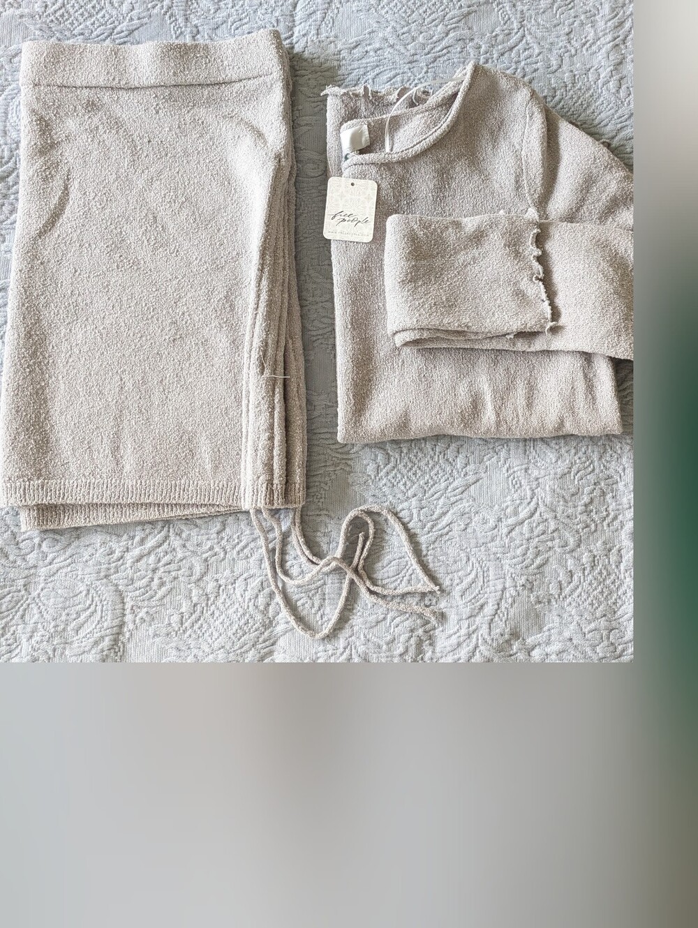 Free People Cabo Beach Skirt Set Silver - Picture 3 of 5